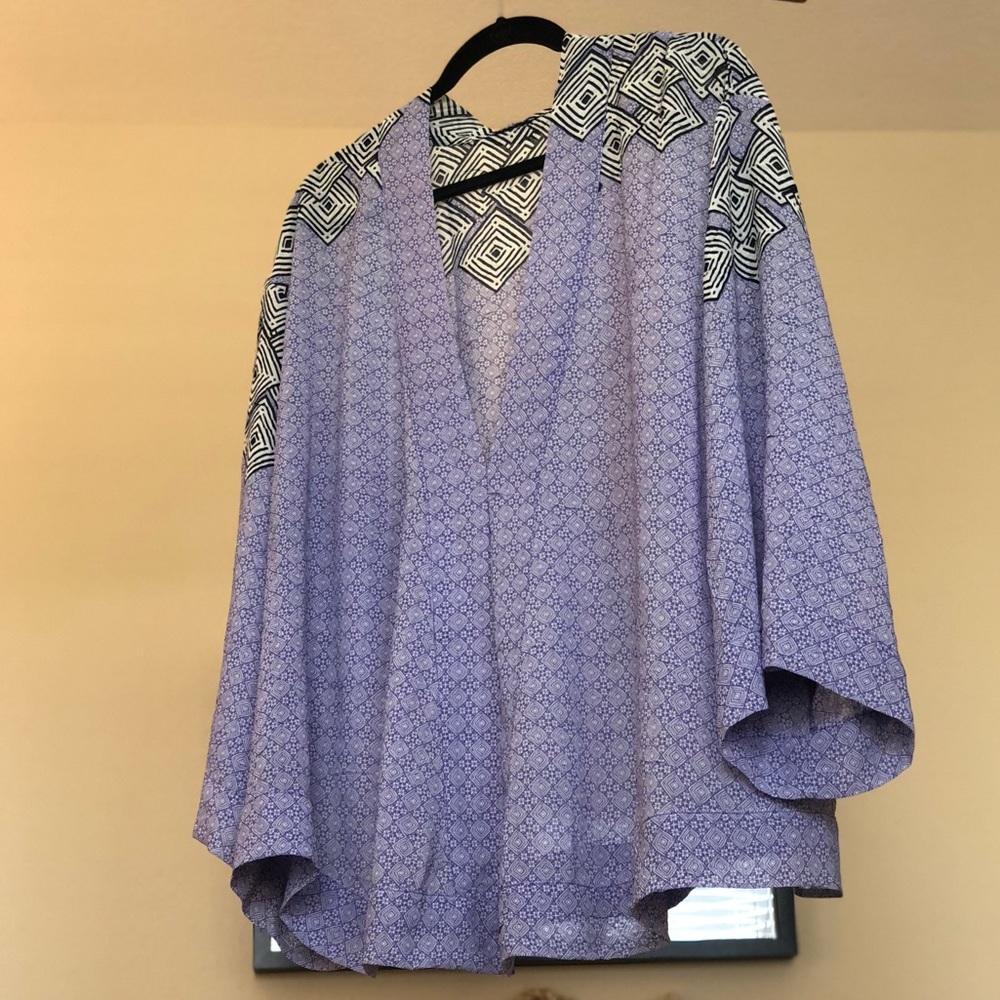 Vintage Havana Purple and Black Swim Coverup